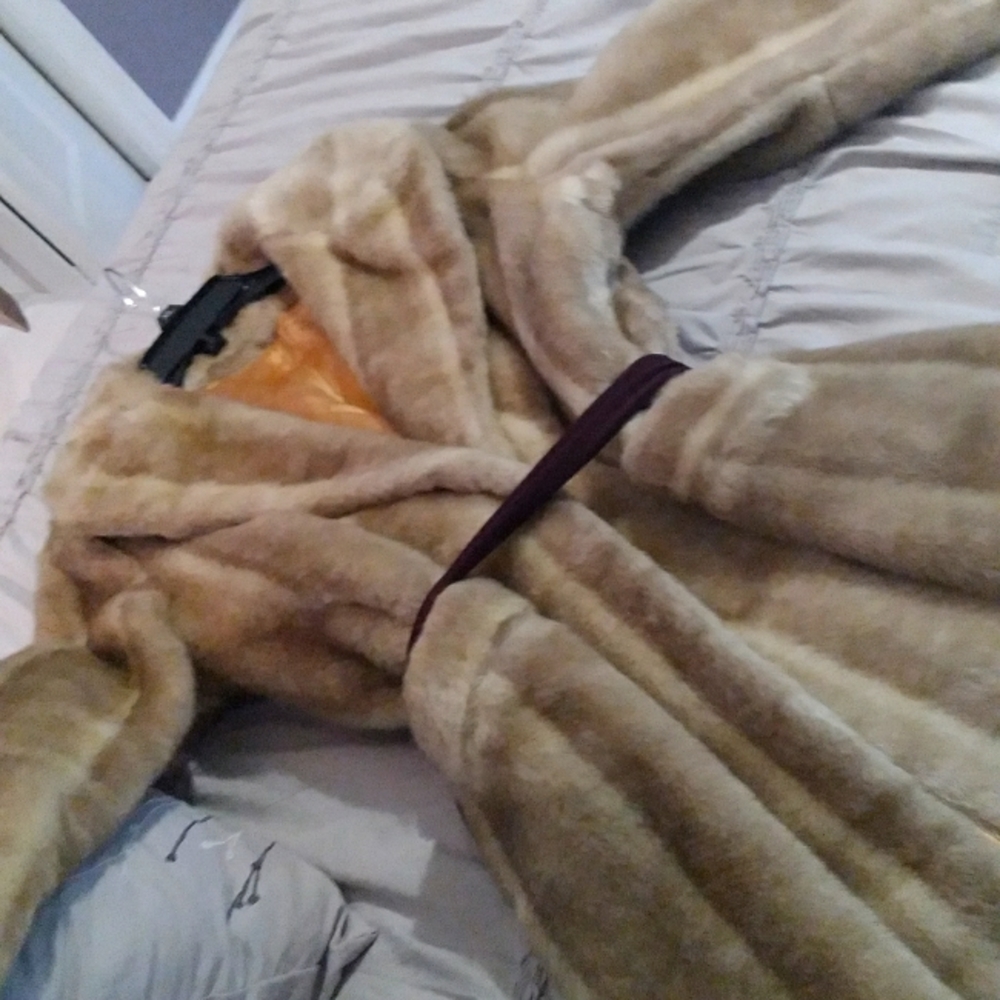 Vintage fox and rabbit fur coat